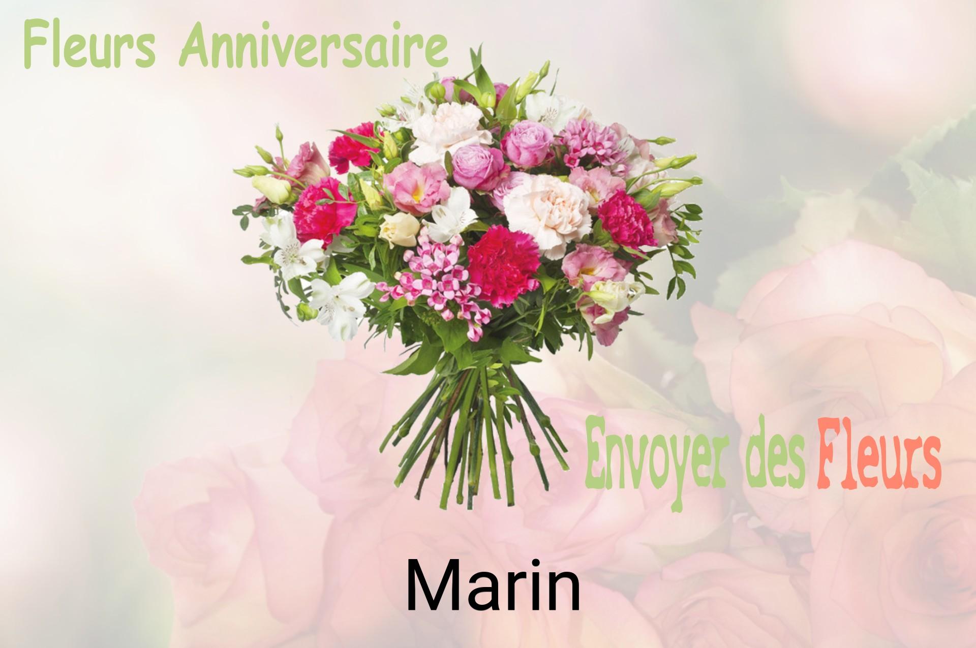 Bouquet de fleurs d’anniversaire livré à Marin